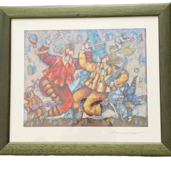 Other - ⬇️💥 Vintage Art w/COA “Eiffel Song” 💥🔥